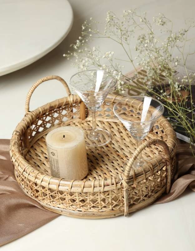 OLIVE KNITTED TRAY